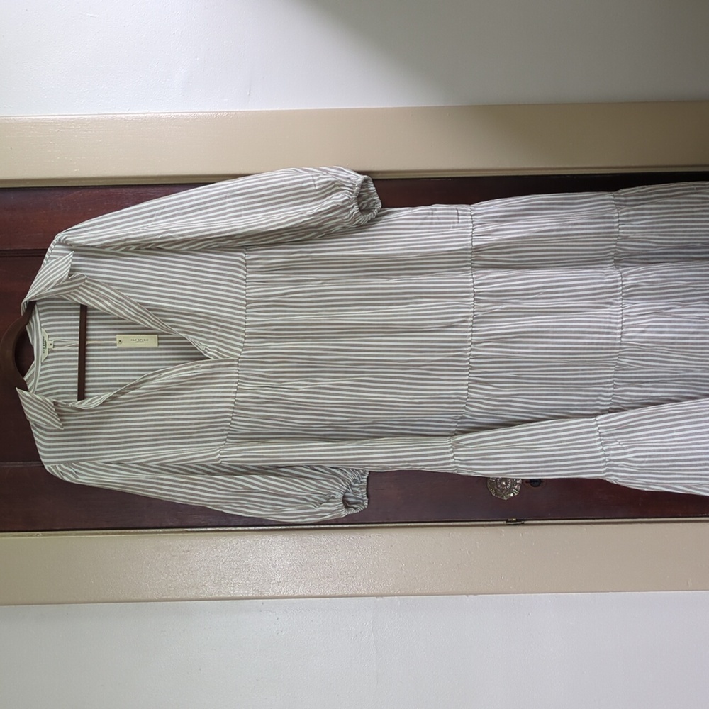 Max Studio London NWT striped collared maxi dress
